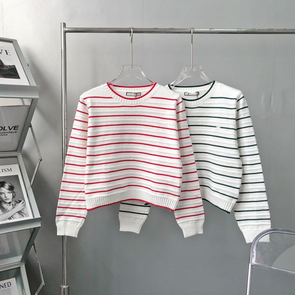 

new striped long sleeve t-shirt in early autumn the 21st year, White;black