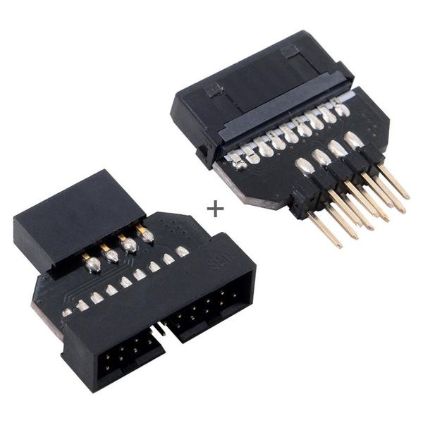 

video cables & connectors chenyang motherboard usb 3.0 20pin header female to reversible 2.0 9pin housing adapter 1set