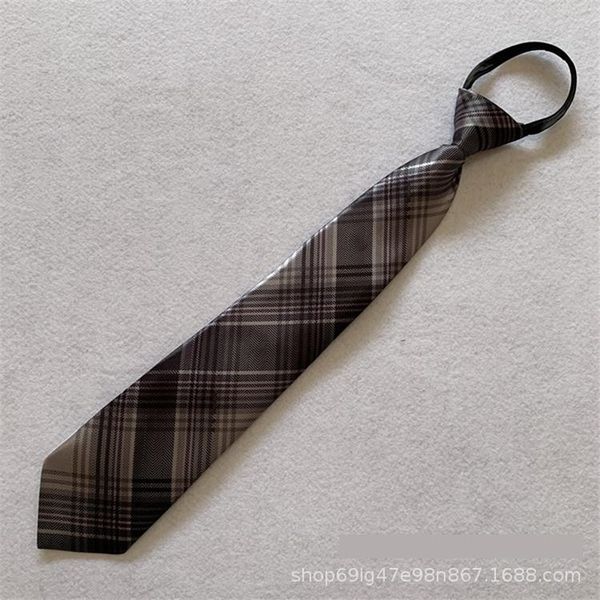 

63H business zipper zipperconference formal student white neck ties collar casual lazy person easy to pull tie, Blue;purple