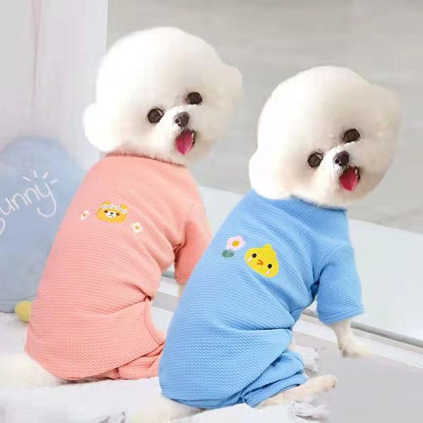 

dog apparel cute pet casual wear puppy clothes for autumn spring poodle teddy bichon cat small dogs clothing jumpsuit