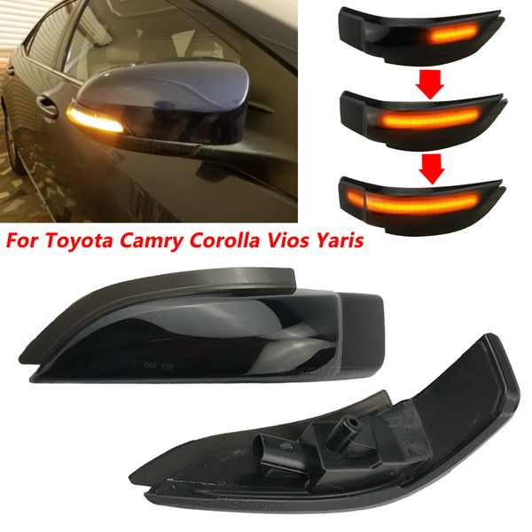 

black for toyota camry corolla prius c venza avalon vios yaris scion im car led dynamic turn signal side mirror indicator light