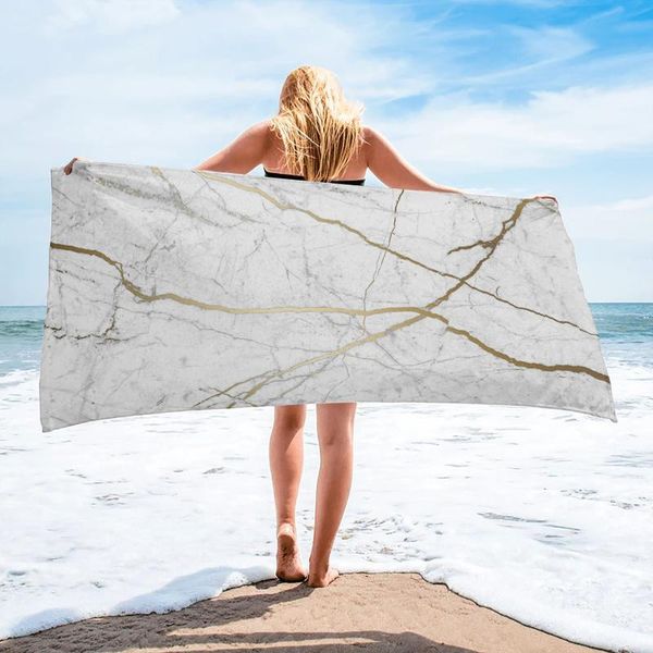 

natural texture marble pattern bath towel microfiber travel beach towels soft quick-dry for adults yoga mat