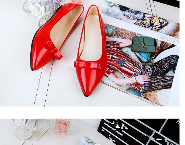 

women's shoes in spring and autumn flat bottom pointed end @4056, Black
