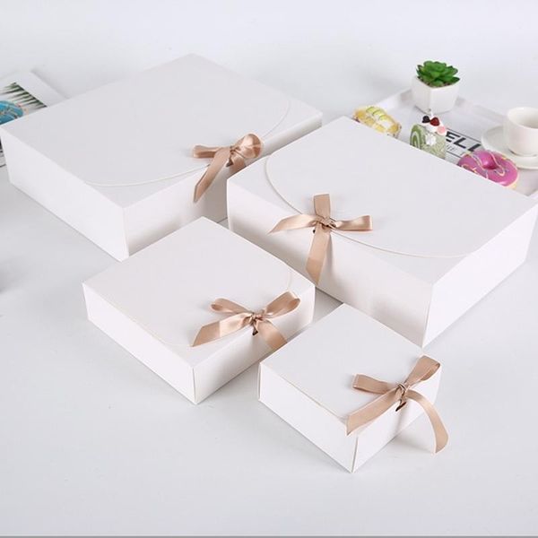 

gift wrap 10pcs white kraft paper box handmade candy chocolate cookie storage party supplies clothing for birthday