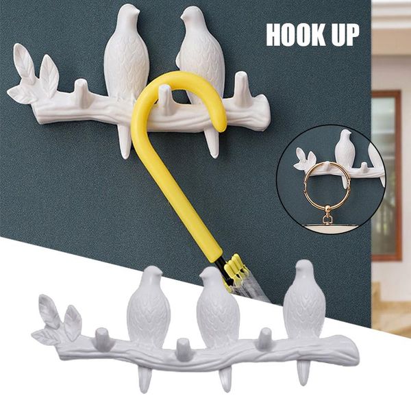 

hooks & rails hook hanger behind the door clothes seamless nails wall hanging and hats punching decoration bom666