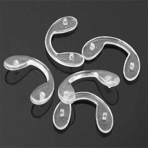 

sunglasses frames 3pcs/lot u style silicone conjoined eyeglass soft nose pads non-slip u-shaped nasal for glasses accessories, Silver