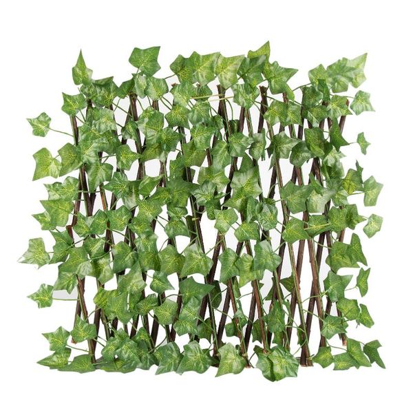

lifelike courtyard railings garden decoration expandable plant natural fence waterproof dampproof paling decorative flowers & wreaths