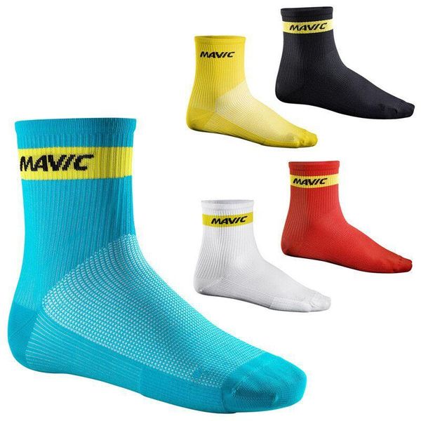 

sports socks 7 style comfortable breathable road bike men women rapha cycling calcetines ciclismo compression racing, Black