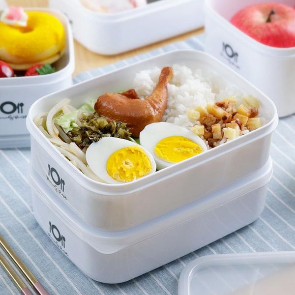 

storage bottles & jars plastic sealed fresh box refrigerator food bowl microwave heating lunch portable bento boxes organizer container