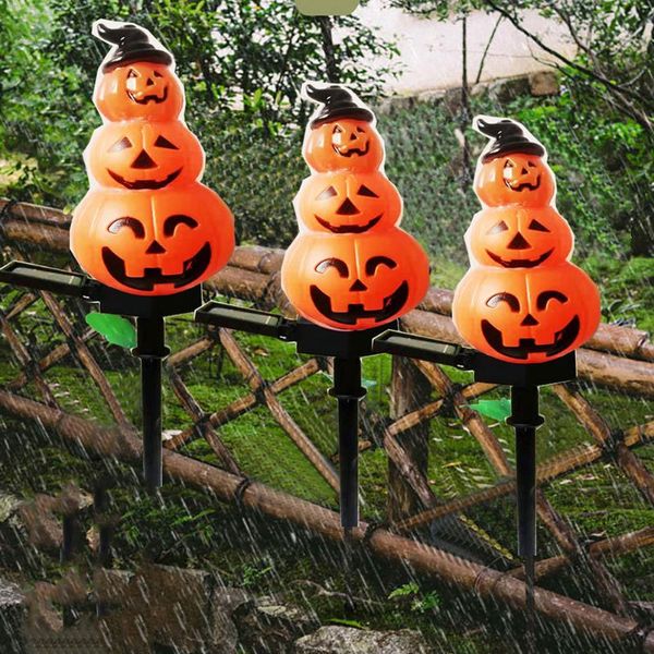 

lawn lamps pumpkin stake lamp warm white outdoor yard pathway solar waterproof household garden street ornaments