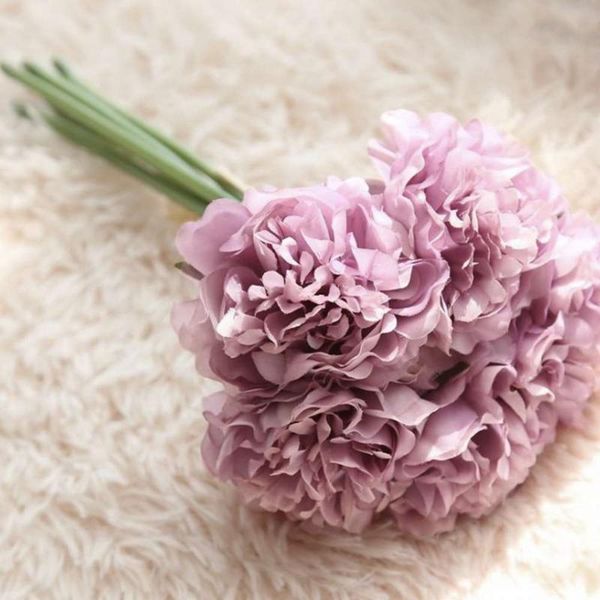 

decorative flowers & wreaths 2pcs artificial peony bouquet plant plastic simulation floral for wedding home decor suppleis