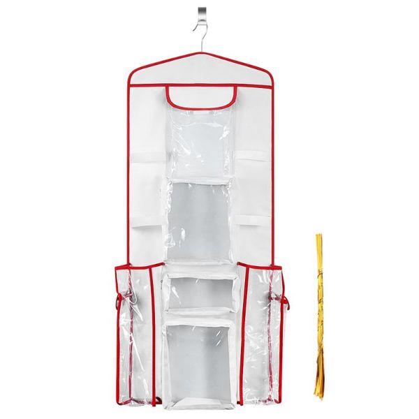 

storage bags hemoton 1 set gift wrap bag hanging wrapping paper 1pc z shape hook and 20pcs ribbons