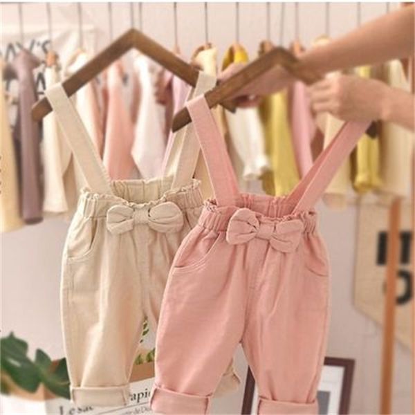 

2022 autumn clothes girls middle and small children baby childrens overalls spring and autumn fashion pants trend, Blue