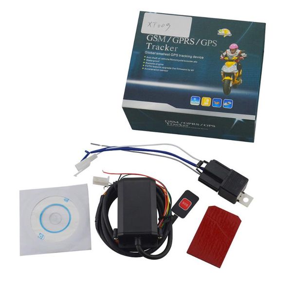 

car gps & accessories original xexun xt-009 quad band motorcycle motorbike gsm tracker loctor cut off engine oil anti-theft tracking device