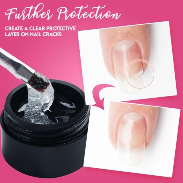 

nail gel female glue cracked repair strengthen long lasting harmless for uv acrylic broken nature, Red;pink