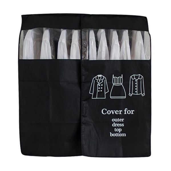 

clothing & wardrobe storage f2te clothes hanging dust cover coat bag case protector organizer