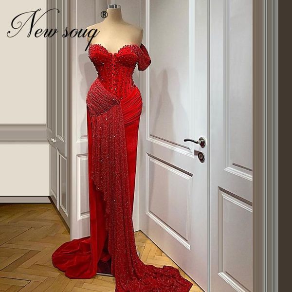 

turkish kaftans red formal dress women dubai evening dresses pearls beading arabic party night gowns for weddings vestido soiree, White;black