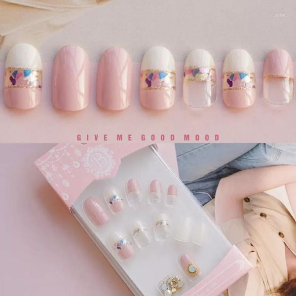 

the latest fake nail pink magnet water mink comes with adhesive art1, Black