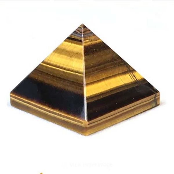 

decorative objects & figurines natural tiger eyes crystal pyramid polished healing reiki minerals quartz crystals stone for sale