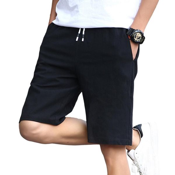 

men's shorts 2021 mens casual drawstring pockets elastic waist, White;black