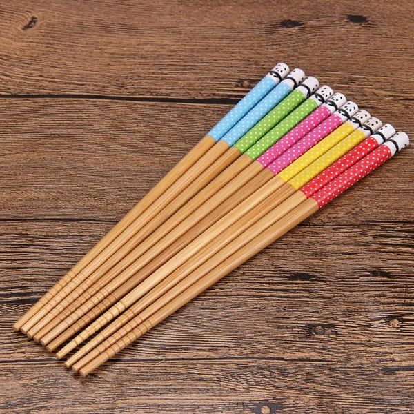 

pairs chopsticks bamboo panda wood assorted beautiful chop sticks set handmade korean kitchen supplies