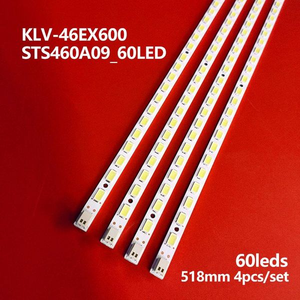 

518mm 1set=4pcs led backlight strip for klv-46ex600 lty460hm02 sts460a09_60led strips