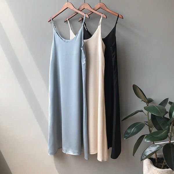 

casual dresses arrival women v-neck sleeveless vintage satin summer long boho elegant vestidos fa3b, Black;gray