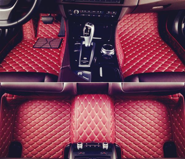 

custom car floor mat fit for 2015-2020 xc90 7-seats non-slip liner,black beige