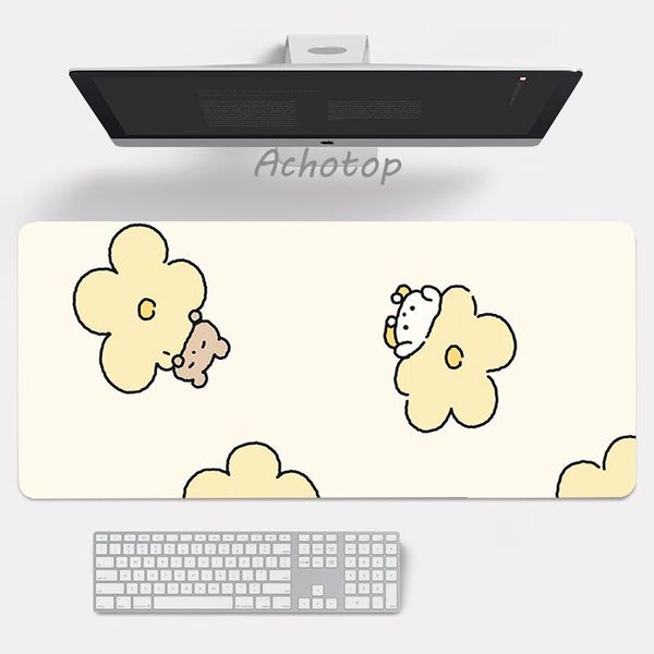 

mouse pads & wrist rests lapmat for office home pc computer keyboard cute pad kawaii flowers desk deskpad gaming mats gamer