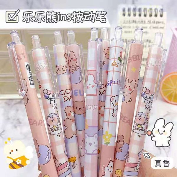 

bear lele limited prs pen 0.5m black bullet head high vae ins cute student neutral