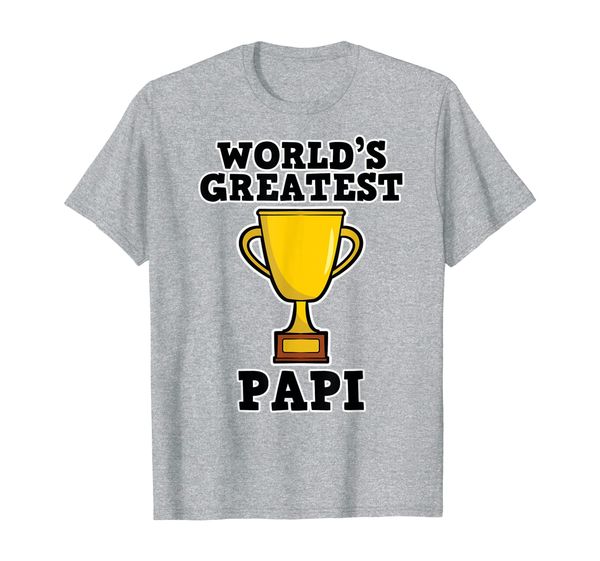 

funny father's day parents world's greatest papi men father t-shirt, White;black