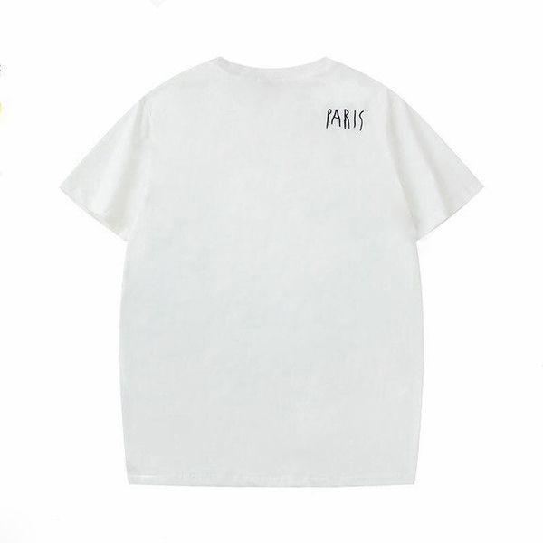 

2022france 3d letters embroidery t-shirt mens womens couples summer paris street tee men s clothing casual short sleeve jumper, White;black
