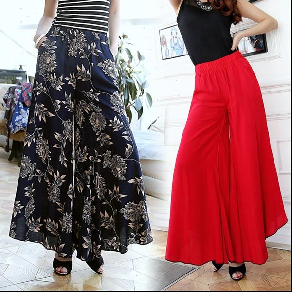 

summer slim womens capris fluid wide leg pants female trousers feet straight casual boot cut fancy plus size ankle length, Black;white