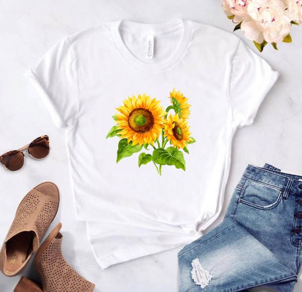 

women's t-shirt flower t-shirts short sleeve women women-clothing with sleeves women's summer white shirt tshirt woman