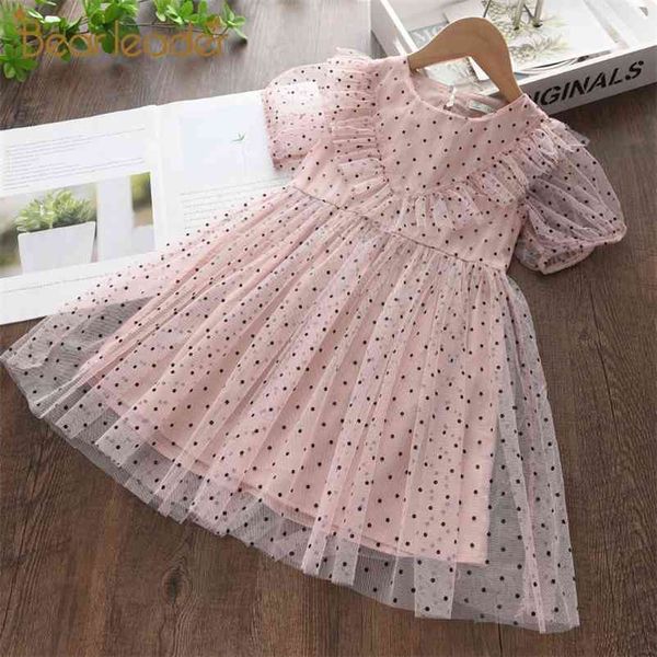 

girls kids floral dresses summer for baby princess dress children casual clothes sweet vestidos 3 7y 210429, Red;yellow
