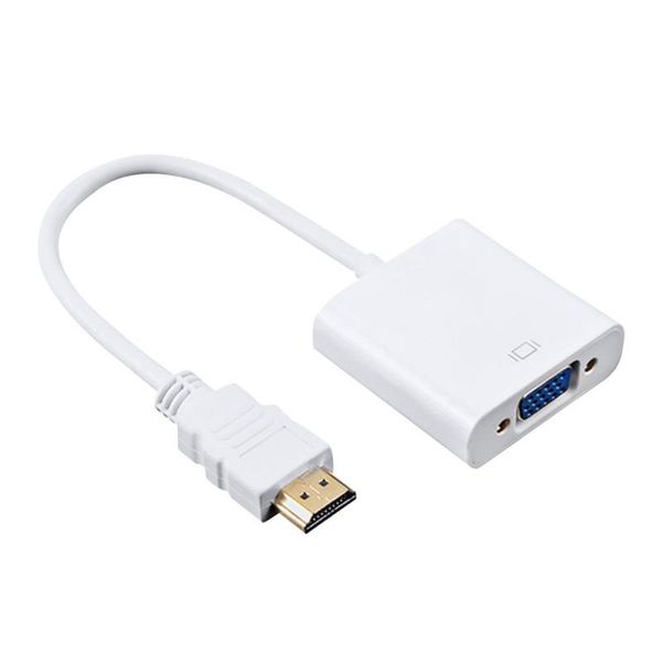 

audio cables & connectors cable converter -compatible male to vga famale adapter digital analog hd 1080p for pc laptablet vers