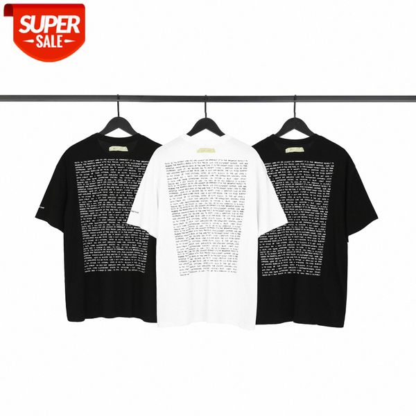 

ader error printed graffiti short-sleeved t-shirt with letters on the back, bottoming shirt for men and women couples #cg2s, White;black