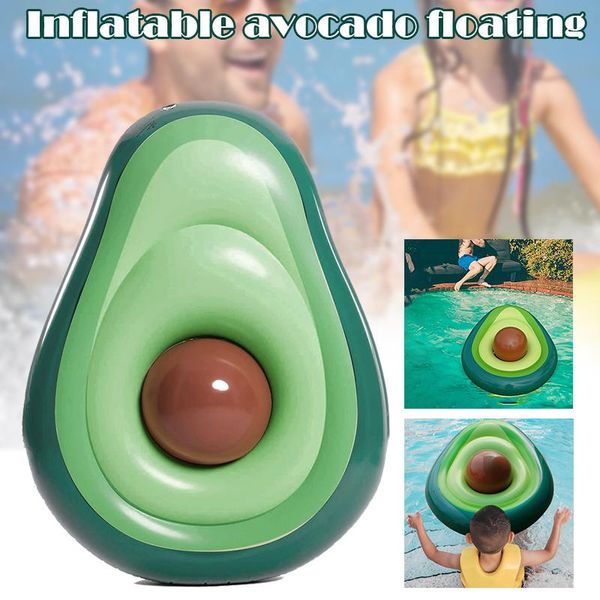 

ly inflatable avocado pool float with ball floaty lounge raft for summer beach swimming bn99 floats & tubes