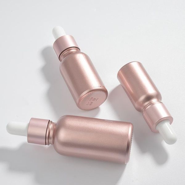 

storage bottles & jars rose gold glass tubes dropper bottle liquid for essential pipette 10-30ml refillable