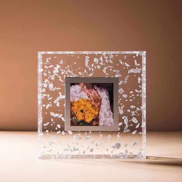 

magnetic po frame 4 inch gold foil acrylic display stand frames