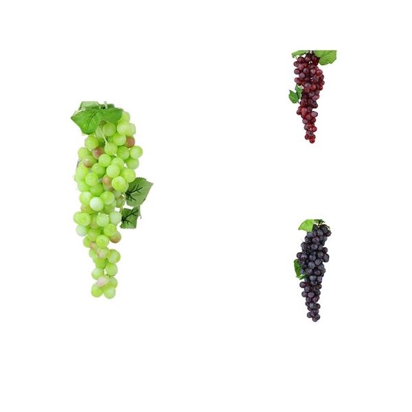 

party decoration artificial grapes diy fruits plastic fake fruit for home garden christmas wedding