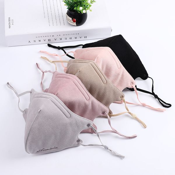 

custom logo straight solid color adjustable pull ring repeated washing cotton dust and haze proof mask