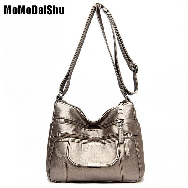 

leather bolsa luxury ladies shoulder crossbody bag fold over small female vintage multi-pocket women messenger 220310