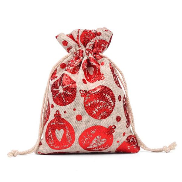 

christmas decorations 10pcs candy bag drawstring gift bags storage for wrapper birthday party favor supplies (rando