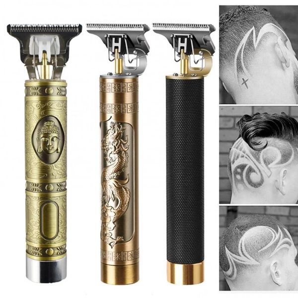 

hair scissors t9 professional men's clipper electric rechargeable cordless low noise haircut trimmer tool