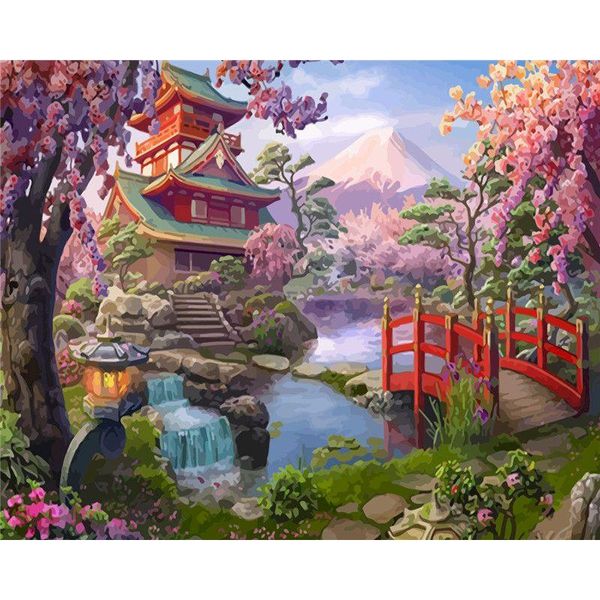 

paintings gatyztory painting by numbers beautiful landscape acrylic unique gift pictures number kits home decoration