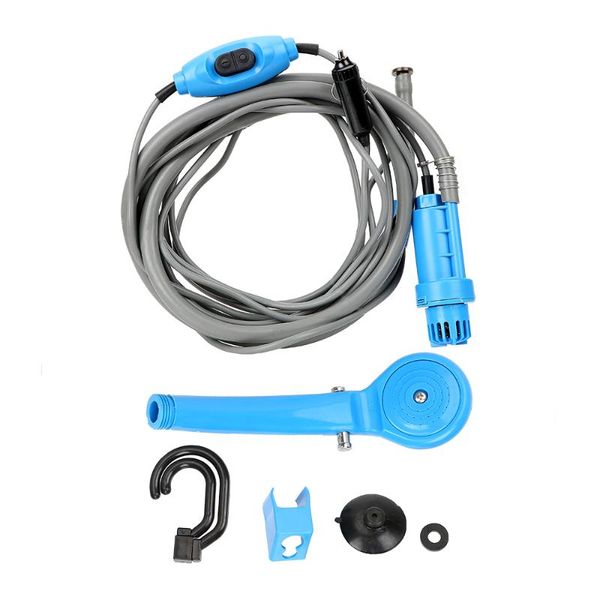 

water gun & snow foam lance car washer portable12v washing cleaning tool portable shower outdoor camping travel with cigarette lighter