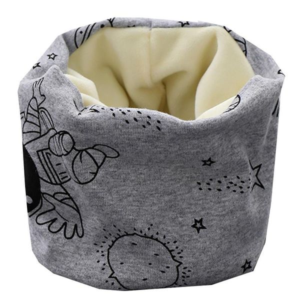 

scarves fashion 2021 spring autumn girls cotton scarf boys plush winter kids collar warm children thick neckerchief, Blue;gray