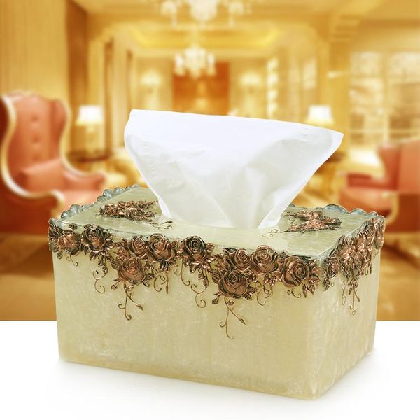 

bath accessory set european paper napkin box, style household