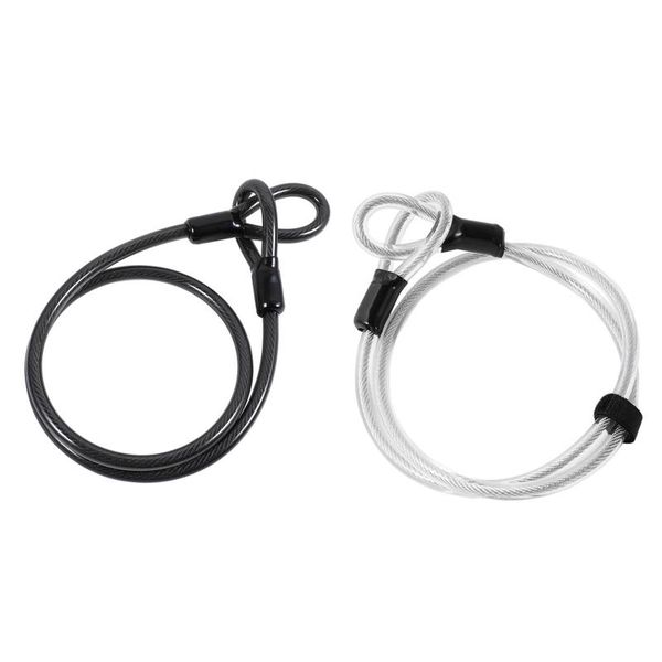 

bike locks steel cable 12mm security vinyl coated with loop end